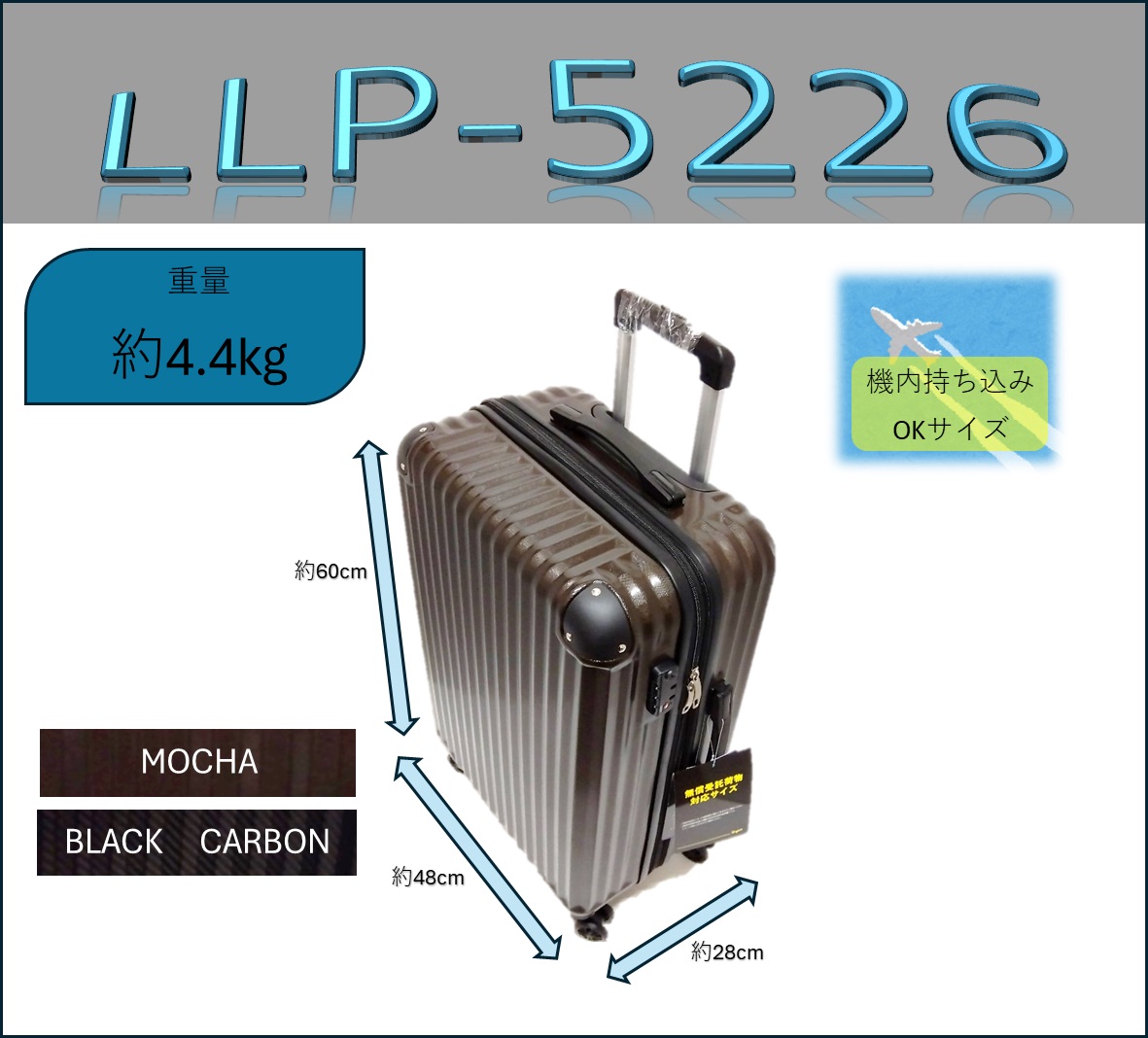 小さいけどカッコイイスーツケース！【LLP-5226】